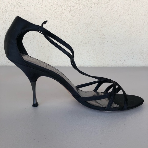 White House Black Market Shoes - WHITE HOUSE | BLACK MARKET Ankle Strap Satin Heel